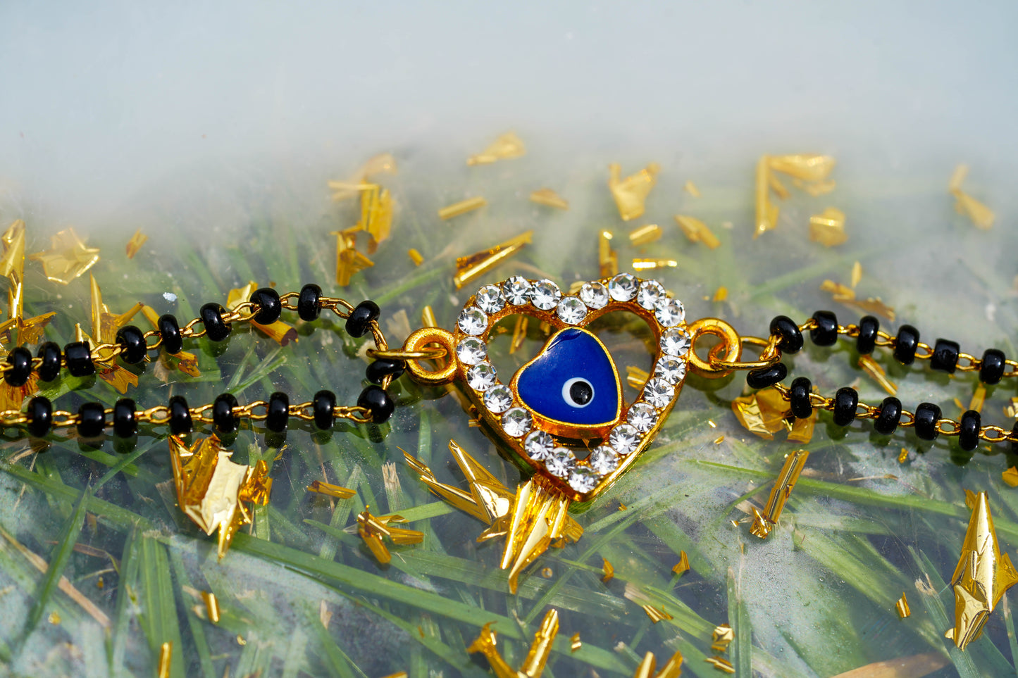 Evil Eye Love Heart Rakhi for Brothers